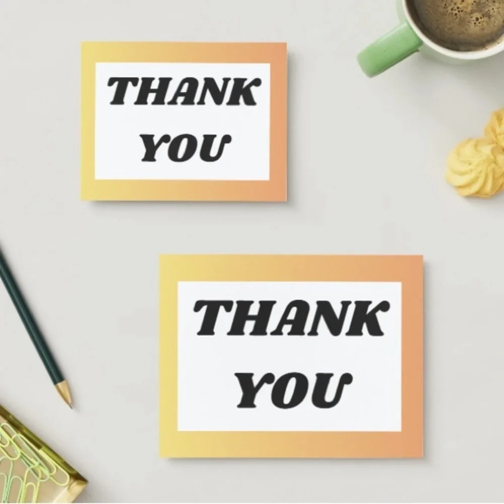 Set of 10 Thank You Post Cards
